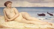 Lord Frederic Leighton Actaea Tje Mu,[j pf the Shore oil painting on canvas